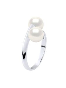 Pearline Srebrny pierścionek z perłami rozmiar: onesize. Białe pierścionki Pearline, z perłą, srebrne. Za 382,99 zł.