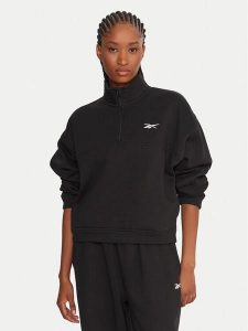 Reebok Bluza Reebok X Ewa Chodakowska RK25305CCW Czarny Regular Fit. Czarne bluzy Reebok, l, bez wzorów, z bawełny, bez kaptura. Za 249,99 zł.