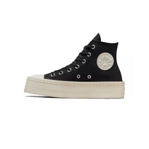Buty sportowe Converse Chuck Taylor Modern. Czarne trampki Converse, bez wzorów, bez zapięcia. Za 400,50 zł.