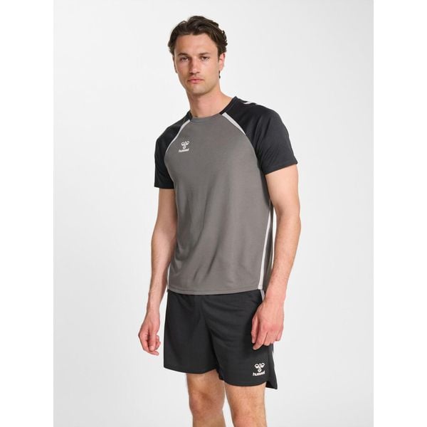 Koszulka Hummel Lead 2.0. Szare bluzki Hummel, bez wzorów, sportowe, bez kołnierzyka, bez ramiączek. Za 170,00 zł.