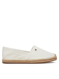 Tommy Hilfiger Espadryle Flag Canvas Espadrille FW0FW08541 Écru. Brązowe espadryle TOMMY HILFIGER, bez wzorów, z materiału, bez obcasa. Za 149,99 zł.