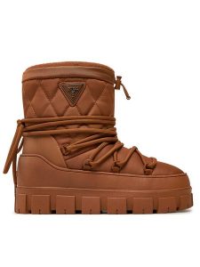 Guess Śniegowce Uniques FLFUNI FAB10 Brązowy. Brązowe buty zimowe Guess, z materiału, bez obcasa, bez zapięcia. Za 759,99 zł.
