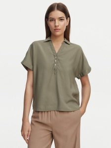 ONLY Koszula Aris 15364279 Zielony Loose Fit. Zielone koszule ONLY, xl, bez wzorów, z wiskozy, bez kołnierzyka, bez ramiączek. Za 93,99 zł.