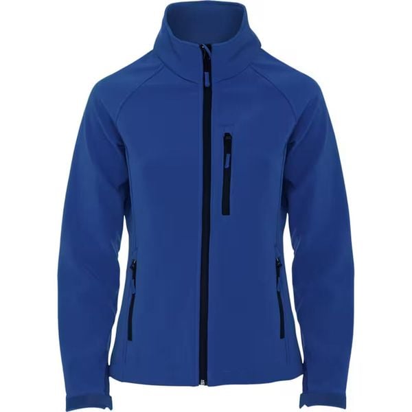 Kurtka Damska Antartida Soft Shell. Niebieskie kurtki ROLY, m, bez wzorów, bez kaptura. Za 131,99 zł.