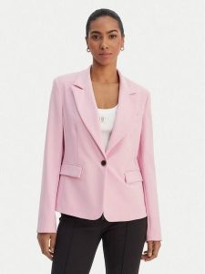 Fracomina Marynarka FR26SJ1001W42901 Różowy Regular Fit. Czerwone marynarki i żakiety Fracomina, s, bez wzorów, z syntetyku. Za 542,99 zł.