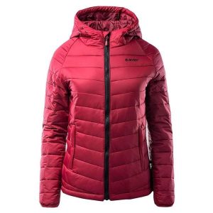 Kurtka Ocieplana Damska Carson. Czerwone kurtki Hi-tec, xl, bez wzorów, z puchu, bez kaptura. Za 195,99 zł.