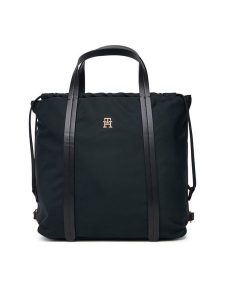 Tommy Hilfiger Plecak Th Soft Nylon Tote/Backpack AW0AW19029 Czarny. Czarne plecaki TOMMY HILFIGER. Za 489,99 zł.