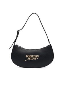 Tommy Jeans Torebka Tjw Must Shoulder Bag AW0AW19047 Czarny. Czarne torebki klasyczne Tommy Jeans, bez wzorów, z jeansu, bez dodatków. Za 329,99 zł.