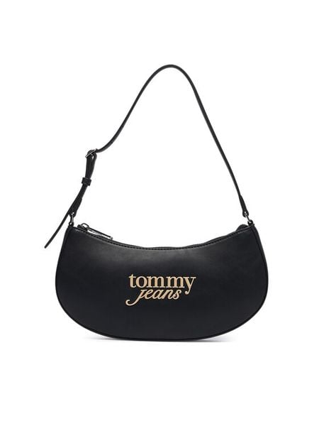 Tommy Jeans Torebka Tjw Must Shoulder Bag AW0AW19047 Czarny. Czarne torebki klasyczne Tommy Jeans, bez wzorów, z jeansu, bez dodatków. Za 281,99 zł.