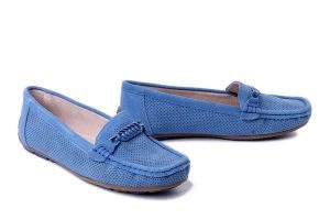 ARTIKER RELAKS 56C1071 niebieski, półbuty damskie. Niebieskie balerinki Artiker Relaks, bez wzorów, ze skóry, bez obcasa, bez zapięcia. Za 118,92 zł.