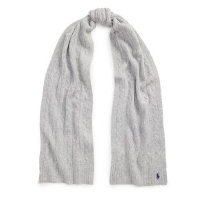 Szalik Polo Ralph Lauren. Szare szaliki Polo Ralph Lauren, bez wzorów. Za 429,99 zł.