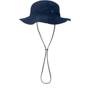 Kapelusz BUFF EXPLORE BOONEY HAT SOLID. Niebieskie kapelusze Buff, bez wzorów, sportowe. Za 219,90 zł.