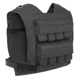 Kamizelka treningowa z obciążeniem KTO HMS. Czarne kamizelki HMS PREMIUM, bez wzorów, bez kołnierzyka, bez ramiączek, bez kaptura. Za 299,00 zł.