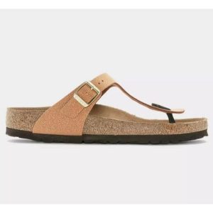 Klapki japonki Birkenstock Gizeh BS. Brązowe klapki Birkenstock, bez wzorów, bez obcasa. Za 378,00 zł.