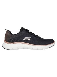 Skechers Sneakersy "Flex Appeal 5.0" w kolorze czarnym rozmiar: 40. Czarne trampki Skechers, bez wzorów, z materiału, bez zapięcia. Za 239,99 zł.