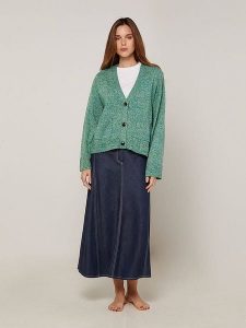 Rodier Kardigan w kolorze zielonym rozmiar: XL. Zielone kardigany Rodier, xl, bez wzorów, z wełny, bez ramiączek. Za 260,99 zł.