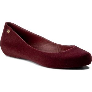 Baleriny ZAXY - Pop Flocked Fem 82001 Burgund 01431 Y285046. Balerinki marki Zaxy. W wyprzedaży za 129,00 zł.