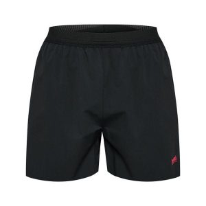 Damskie szorty tkane Hummel Referee. Czarne szorty Hummel, bez wzorów, sportowe. Za 236,50 zł.