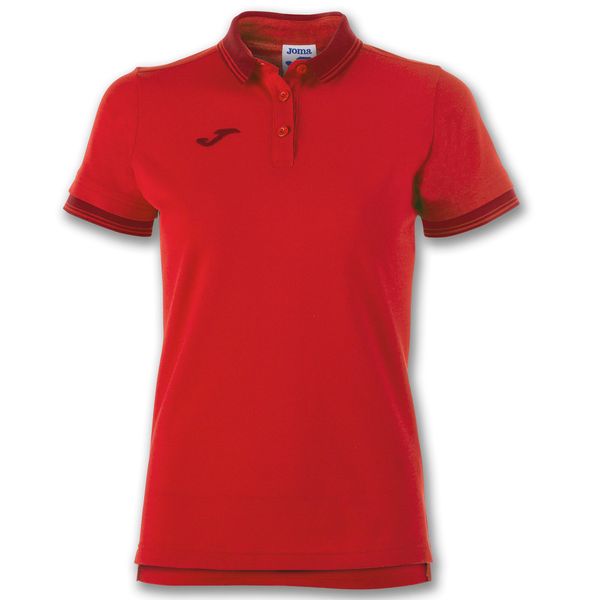 Koszulka polo do tenisa damska Joma Bali II. Czerwone bluzki JOMA, xs, bez wzorów, sportowe, bez kołnierzyka, bez ramiączek. W wyprzedaży za 123,85 zł.