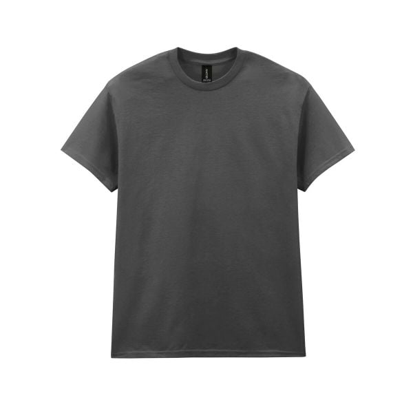 Ciężka Bawełniana Koszulka Unisex Dla Dorosłych. Brązowe bluzki GILDAN, xl, bez wzorów, z bawełny, sportowe, bez kołnierzyka, bez ramiączek. Za 55,99 zł.