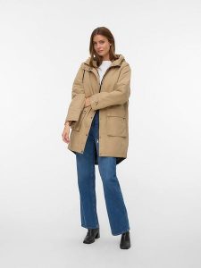Vero Moda Parka w kolorze beżowym rozmiar: M. Brązowe płaszcze Vero Moda, m, bez wzorów, bez kaptura. Za 219,60 zł.