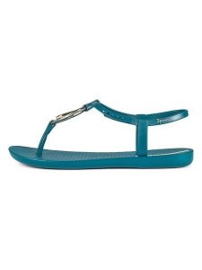 Ipanema Sandały w kolorze turkusowym rozmiar: 37. Niebieskie sandały Ipanema, bez wzorów, z otwartym noskiem, bez obcasa, bez zapięcia. Za 86,45 zł.