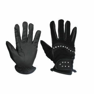 Rękawice Red Horse Bling. Czarne rękawiczki RED HORSE, bez wzorów. Za 133,00 zł.