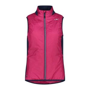 Damska kurtka bez rękawów CMP. Czerwone kurtki CMP, bez wzorów, bez kaptura. Za 393,10 zł.