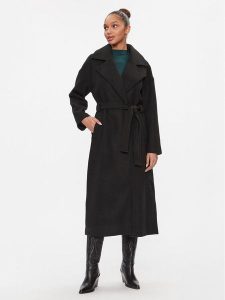 ONLY Płaszcz przejściowy 15292812 Czarny Regular Fit. Czarne płaszcze ONLY, xs, bez wzorów, z syntetyku, bez kaptura. Za 239,99 zł.