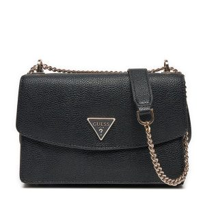 Torebka Guess. Czarne listonoszki Guess, z aplikacjami, bez dodatków. Za 339,99 zł.
