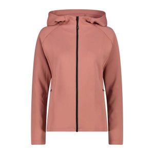 Damska bluza z kapturem zapinana na zamek CMP. Czerwone bluzy CMP, bez wzorów, z kapturem. Za 304,15 zł.