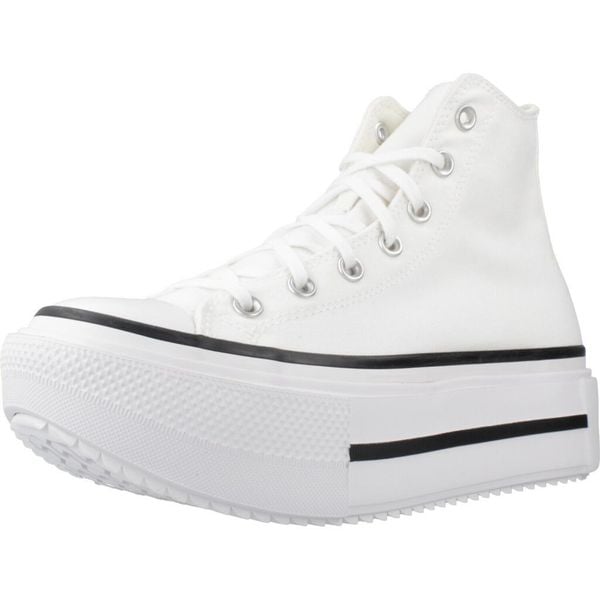 Buty CONVERSE CHUCK TAYLOR ALL STAR LIFT DOUBLE STACK Biały. Białe buty sportowe Converse, bez wzorów, bez zapięcia. Za 386,99 zł.