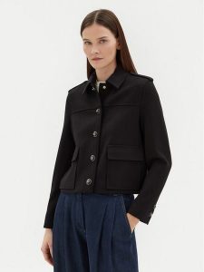 Motivi Kurtka przejściowa Q590Q000718N Czarny Regular Fit. Czarne kurtki Motivi, bez wzorów, z syntetyku, bez kaptura. Za 329,99 zł.