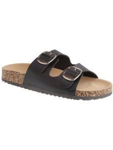 C'M Klapki w kolorze czarnym rozmiar: 41. Czarne klapki C'M, bez wzorów, z otwartym noskiem, bez obcasa. Za 86,99 zł.