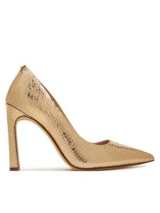 MICHAEL Michael Kors Szpilki Amara 40T5AMHP1M Złoty. Żółte szpilki MICHAEL Michael Kors, bez wzorów, ze skóry, bez obcasa. Za 699,99 zł.