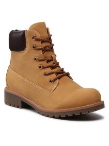 Jenny Fairy Trapery WS722-28H Brązowy. Brązowe buty zimowe Jenny Fairy, ze skóry, bez obcasa, bez zapięcia. Za 149,99 zł.