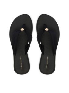 Tommy Hilfiger Japonki Scandi Soft Summer Sandal FW0FW09421 Czarny. Czarne klapki TOMMY HILFIGER, bez wzorów, z materiału, bez obcasa. Za 189,99 zł.