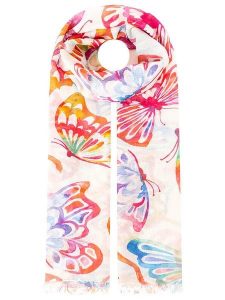 Zwillingsherz Szal w kolorze fioletowo-różowym - 180 x 88 cm rozmiar: onesize. Różowe szaliki Zwillingsherz, bez wzorów, z materiału. Za 60,95 zł.