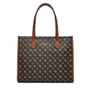 Torebka Guess. Brązowe torebki klasyczne Guess, z aplikacjami, bez dodatków. Za 379,99 zł.