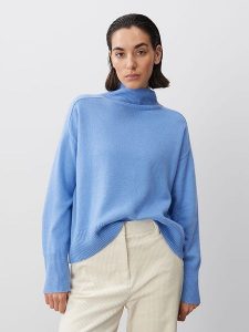 Someday Sweter "Tulia" w kolorze błękitnym rozmiar: 42. Niebieskie swetry oversize someday., bez wzorów, bez ramiączek. Za 206,42 zł.