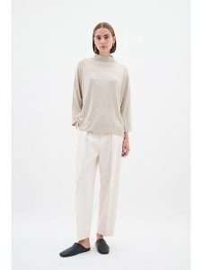 InWear Sweter w kolorze beżowym rozmiar: XL. Brązowe swetry oversize InWear, xl, bez wzorów, ze splotem, bez ramiączek. Za 83,22 zł.