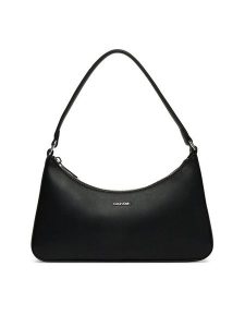 Calvin Klein Torebka Ck Must Small Shoulder Bag LV04F3096G Czarny. Czarne torebki klasyczne Calvin Klein, bez wzorów, ze skóry, bez dodatków. Za 319,99 zł.