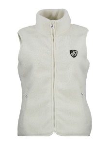 Peak Mountain Kamizelka polarowa "Abeille" w kolorze kremowym rozmiar: XXL. Brązowe kamizelki Peak Mountain, xxl, bez wzorów, z polaru, bez kołnierzyka, bez ramiączek, bez kaptura. Za 171,28 zł.