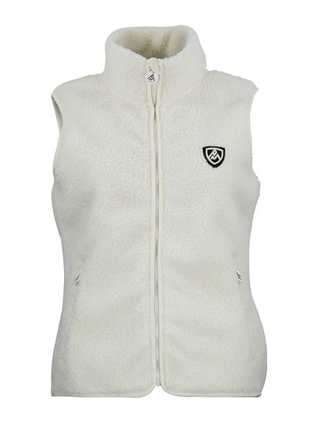 Peak Mountain Kamizelka polarowa "Abeille" w kolorze kremowym rozmiar: XXL. Brązowe kamizelki Peak Mountain, xxl, bez wzorów, z polaru, bez kołnierzyka, bez ramiączek, bez kaptura. Za 167,28 zł.