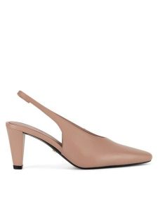 GINO ROSSI Czółenka DREW-LT766-91 Beżowy. Brązowe czółenka Gino Rossi, bez wzorów, ze skóry, bez obcasa, bez zapięcia. Za 299,99 zł.