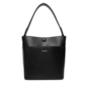 Torebka GINO ROSSI. Czarne torebki klasyczne Gino Rossi, bez wzorów, bez dodatków. Za 299,99 zł.