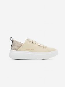 ALEXANDER SMITH Skórzane sneakersy w kolorze beżowym rozmiar: 37. Brązowe trampki Alexander Smith, bez wzorów, bez zapięcia. Za 563,45 zł.