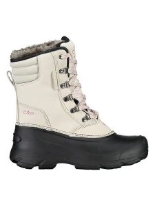 CMP Kozaki zimowe "Kinos" w kolorze kremowym rozmiar: 39. Brązowe kozaki CMP, na zimę, bez wzorów, z materiału, bez obcasa, bez zapięcia. Za 242,13 zł.