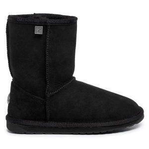 Śniegowce EMU Australia. Czarne buty zimowe EMU Australia, bez obcasa, bez zapięcia. Za 889,99 zł.