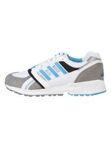 Adidas Sneakersy w kolorze biało-szaro-błękitnym rozmiar: 36. Białe trampki ADIDAS, bez wzorów, bez zapięcia. Za 232,78 zł.